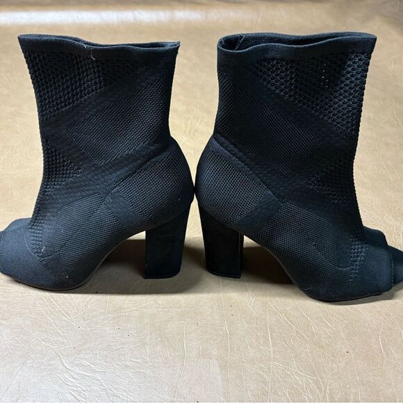 Women’s open toe black boots - Picture 4 of 6